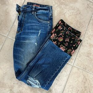 Pilcro Embroidered Jeans